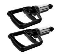SHERCHPRY 2 Pièces Pompe Manuelle pour Ventouses en Plastique Noir, Outil Portable Multifonction, Adapté pour Massage Corporel et Soins Infirmiers en Salon ou Chez Soi