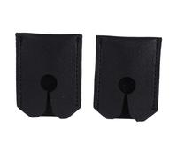 SHERCHPRY 2 pièces Protection Tête Rasoir Cuir Synthétique Doux Compatible Rasoir Manuel Étui Protecteur Antirayures Lot