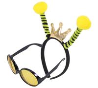 SHERCHPRY 2 Pièces Serre-tête Et Lunettes Abeilles Élastiques Abeilles Lunettes De Soleil Accessoire De Coiffure Amusant Pour Fête