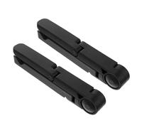 SHERCHPRY 2 Pièces Support de Téléphone Pliable en Abs Noir Structure Triangulaire, Portable Regarder des Films sur Tablette ou Mobile