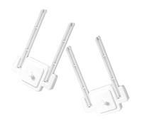 SHERCHPRY 2 Pièces Support Mural Pliable pour Serrage-têtes et Porte-bracelets en Abs Blanc, Design Gain de Place Élégant pour Rangement Multifonctionnel à Domicile