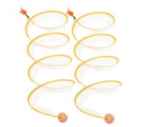 SHERCHPRY 2 Pièces Tunnel pour Chat Pliable en S, Jeu Interactif Intérieur | Maille Élastique et Fil D’acier, Rangement Compact, pour Chatons, Adoption Récente, Divertissement Quotidien
