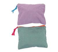 SHERCHPRY 2 Pièces Vanity Travel Bag Set Large Capacity Grid Makeup Organizer Portable Water-Resistant Cosmetic Pouch for Women Skincare and Toiletries