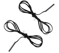 SHERCHPRY 2 Sondes de Température Étanches Ntc Résistance 3950 Câble de 1 Mètre Cylindrique à Thermistance pour Mesure Précise et Contrôle Numérique Capteur Température du Cylindre Adapté