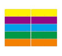 SHERCHPRY 20 Intercalaires Mini pour Classeurs à 3 Anneaux Séparateurs en Plastique Colorés Onglets pour Organisation Accessoires Agenda et Cahier Portable Lot de 20 Pièces