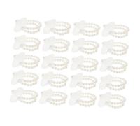 SHERCHPRY 20 Pièces Bracelet de Mariage Perles Élastique pour Corsage Accessoires Diy pour Événements Spéciaux Bracelet de Poignet Décoratif pour Mariées et Invités