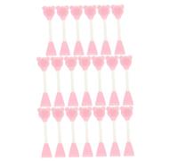 SHERCHPRY 20 Pièces Brosse Visage Silicone Double-embout Applicateur Masque Facial Ours Brosse Nettoyante Douce pour Peau Sensible Nettoyage et Application Masque pour Femmes