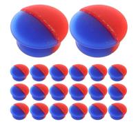SHERCHPRY 20 Pièces Indicateur de Robinet Chaud/froid en Silicone, Boutons Index pour Poignée de Robinet, Rouge et Bleu, Identification Claire Température, Cuisine et Salle de Bain, Trou