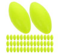 SHERCHPRY 200 Pièces Haricots Flottants en Écume Jaune pour Matériel de Pêche, Indicateurs de Morsure Rapides et Stables, Accessoires pour Aventures de Pêche en Groupe
