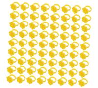 SHERCHPRY 250 Pièces Flower Lash Glue Cups Hexagon Design Eyelash Extension Adhesive Container Compact Travel-friendly Stable Base