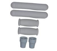 SHERCHPRY 2ensembles Coussinets De Béquille Réutilisables Pour Poignées Embouts Antidérapants De Rechange Confortables Pour Béquilles De Marche