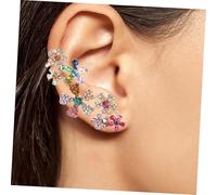 SHERCHPRY 2paire Boucles Oreilles Avec Fleurs Bijoux Floraux Boucles Oreilles De Fée Clip Sans Piercing Pour Femmes Bijoux De Mariée Pour Occasions Spéciales