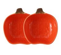 SHERCHPRY 2pièces Assiettes Pour Sauces De Saison Halloween Forme De Citrouille Récipients Multifonctions Pour Condiments Pour Célébrations Et Fêtes