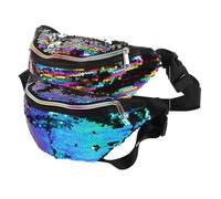SHERCHPRY 2pièces Banane Femme Avec Paillettes De Sirène à Ajustable Pour Activités De Plein Air Accessoire De Mode