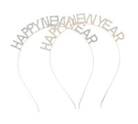 SHERCHPRY 2pièces Bandeau de Année à Paillettes Lot de Serre-tête pour Cheveux Accessoire de Fête Photomaton pour Saint-sylvestre