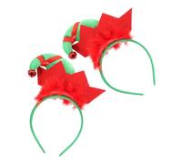SHERCHPRY 2pièces Bandeaux de Noël avec Clochettes Coiffes de Clown Accessoires de Fête Petits Cadeaux de Déguisement pour Jeux de Rôle et Célébrations de Noël