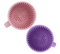 SHERCHPRY 2pièces Bol Silicone Portable Pour Nettoyage De Pinceaux De Maquillage Cup De Lavage Mini Pour Voyage Et Utilisation à Domicile