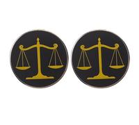 SHERCHPRY 2pièces Broche Balance Justice Avocat Juge Étudiant Droit Costume Homme Femme Pendentif Épinglette Symbole Égalité Tribunal Officiel