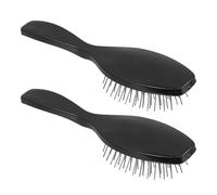SHERCHPRY 2pièces Brosse Voyage Pour Perruques Peigne Démêlant Antistatique Pour Extensions Cheveux Synthétiques Brosse Métallique Pour Cheveux Lisses Ou Bouclés