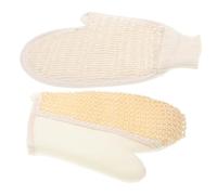 SHERCHPRY 2pièces de Douche Exfoliants Lot pour Femmes et Hommes Loofah Éponges Corps Bain Douche Gommage Peau Nettoyage Profondeur