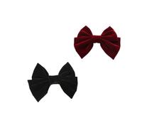 SHERCHPRY 2pièces Élastiques à Cheveux Nœud Anneaux pour Cheveux Femmes Serre-têtes Queue de Cheval Accessoires Lot de Rouge Vin Noir