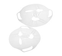 SHERCHPRY 2pièces Masques Faciaux Silicone Réutilisables pour Hydrater la Peau Anti-évaporation avec Crochets Oreille pour Maintien