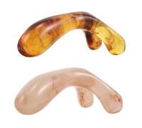SHERCHPRY 2pièces Outil De Massage Gua Sha Résine Pour Visage Tête Grattoir à Nez Et Masseur Acupoint Couleurs Relaxation