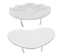 SHERCHPRY 2pièces Palette De De à Forme De Cœur Fleur Outil De Nail Art Pratique Pour Application Cosmétique Et Création De Designs Uniques