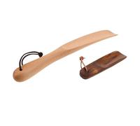 SHERCHPRY 2pièces -pied Bois Massif Outil De Port De Chaussures -pied à Poignée Pour Femmes Petit -pied Pour Baskets