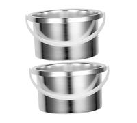SHERCHPRY 2pièces Pot à Cire Fondante Chauffe-cire Pot De Fusion De Cire Intérieur Métal Bol Épilation Portable Pour Usage Domestique Et Professionnel