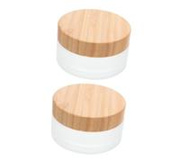 SHERCHPRY 2pièces Pots Verre Pour Crème Visage Et Beurre Corporel Avec Couvercle Jarres Cosmétiques Transparentes Pour Soins Peau