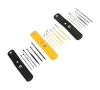 SHERCHPRY 3 ensembles Kit de Nettoyage Oreilles Portable Outils Élimination Cérumen Acier Inoxydable Léger avec Pochette de Rangement Massage Canal Auditif pour Adultes