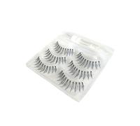 SHERCHPRY 3 Faux Cils Naturels Épais Longs Faits Main avec Colle Kit Maquillage Confortable pour Usage et