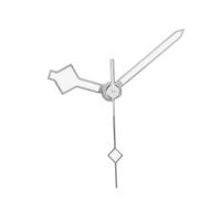 SHERCHPRY 3 Pièces Aiguilles de Montre Lumineuses Vertes pour Réparation Compatibles Aiguilles de Rechange pour Mécanismes Japonais