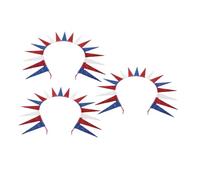 SHERCHPRY 3 pièces Bandeau Cheveux Patriotique Confortable avec Étoiles pour Fête Juillet et Memorial Day Accessoires Costume Statue Liberté pour Femmes
