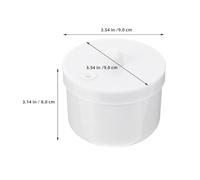 SHERCHPRY 3 pièces Boîte de Nettoyage pour Outils de Manucure Contenant Bols de Trempage avec Couvercle Rangement Compact pour Accessoires Donglerie pour Usage Salon et Maison