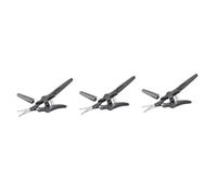 SHERCHPRY 3 Pièces Ciseaux de Beauté pour Sourcils et Poils de Nez Ciseaux Inoxydable avec Pointes Arrondies pour Rasage et Sûr Outil de Toilette Pratique et Durable pour Hommes Gris