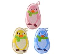 SHERCHPRY 3 pièces de Bain Garçon Fille Confortables Maille Douce Balles de Bain Moussantes Cartoon pour Puericulture et Durables Nettoyage Sans Irritation