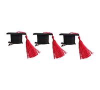 SHERCHPRY 3 Pièces Docteur Chapeau Épingle à Cheveux Clips De Cheveux Pour Le Style Chapeaux Bonjour Petit Pince à Cheveux Décorations Enfants Pinces à Cheveux Enfant En Bas Âge Agrafe Rouge