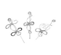 SHERCHPRY 3 Pièces Épingles à Cheveux Vintage Alliage Métallique Accessoires Traditionnels Chinois Argentés Inspirés des Bijoux Vikings pour Mariage et Usage Quotidien