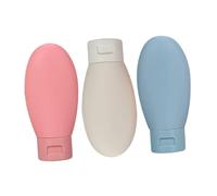 SHERCHPRY 3 pièces Lot de Flacons Rechargeables Bouteilles Souples Étanches et Portables pour Shampoing Lotion et Cosmétiques pour Voyage et Salle de Sport