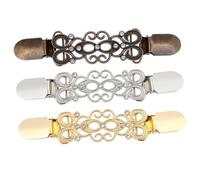 SHERCHPRY 3 Pièces Pinces Cardigan Femme avec Pince Pull Décorative pour Serrage Vêtement Clips et Élégants pour Pull Écharpe et Châle