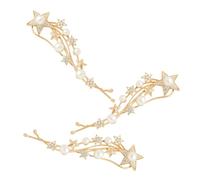 SHERCHPRY 3 pièces Pinces Cheveux Femmes Set Barrette Étoile Strass Clips Cheveux Légers pour Mariage Fête Quotidien