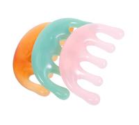 SHERCHPRY 3 Pièces Resin Scalp Massage Comb Five-claw Portable Head Massager For Travel And Daily Relaxation