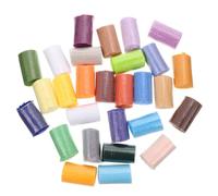SHERCHPRY 30 Pelotes de Fil Prédécoupé pour Crochet et Tricot Fil Doux et Chaud pour Tapis DIY Assortiment Multicolore 30 Couleurs Matériaux Écologiques et Solide Bricolage et Loisirs