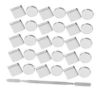 SHERCHPRY 31pièces Palette De Maquillage Avec Pans Et Carrés De Pans Pour Fards à Paupières Blush Spatule De Pour Cosmétiques