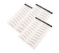 SHERCHPRY 3feuilles Faux Sourcils Bandes Adhésives Pour Sourcils Simulation Autocollants Transferts Temporaires Arche Maquillage Femmes Filles Noirs Imperméables