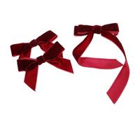 SHERCHPRY 3pièces Lot de Pinces à Cheveux avec Nœud Velours Accessoires de pour Mariages et Fêtes Chignon et Coiffures Extravagantes