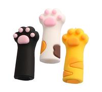 SHERCHPRY 3pièces Patte De Chat Housse Pour Pince à Épiler Capuchon Pour Ciseaux Manchon Pour Pince à Épiler Housse Pour Outil De Pédicure