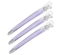 SHERCHPRY 3pièces Pince à Cheveux Forme De Bec De Canard Lot De Pinces De Coiffure Plastique Acrylique Pour Sectionner Et Modeler Les Cheveux